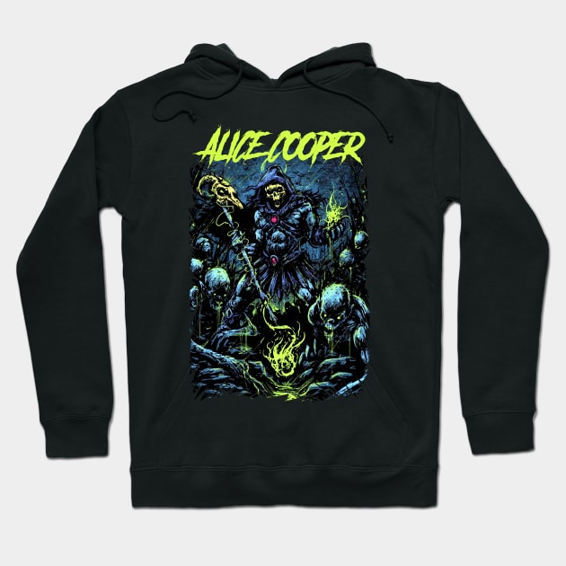 ALICE COOPER BAND MERCHANDISE Hoodie by Rons Frogss